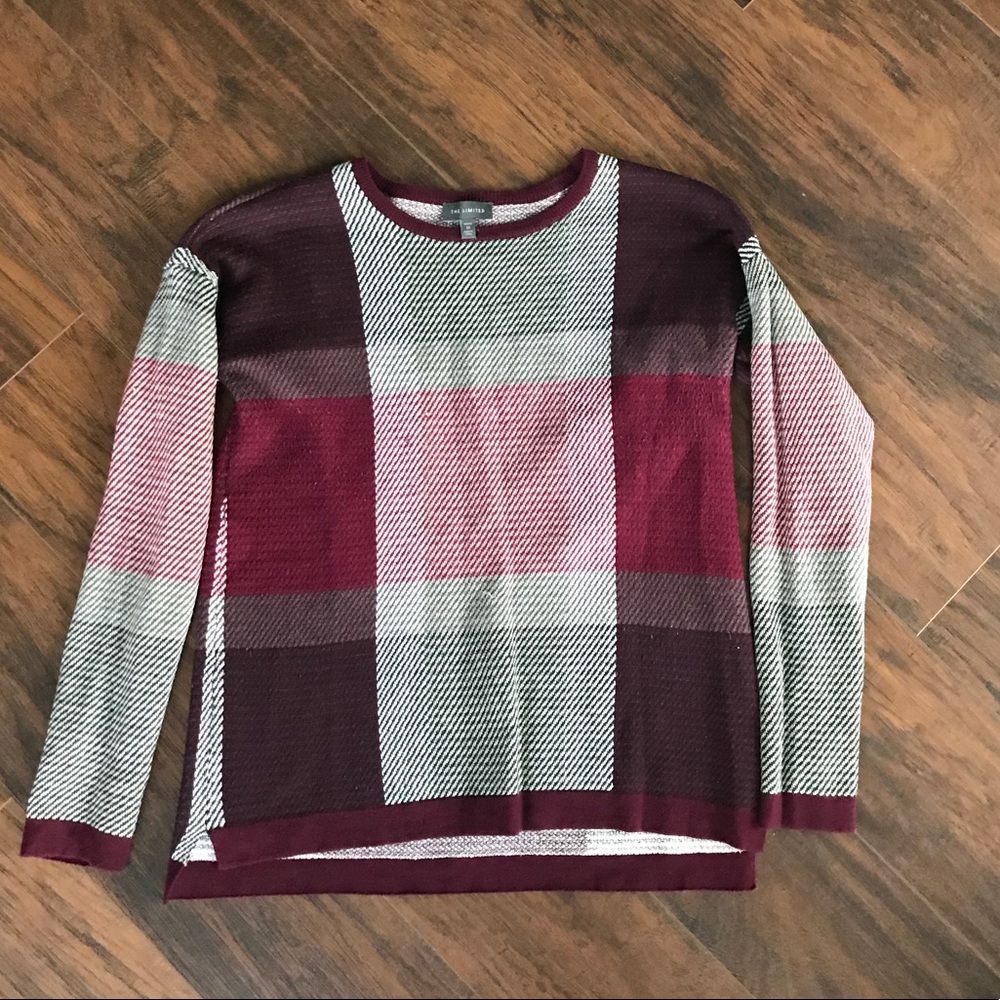 The Limited Plaid Petite Sweater